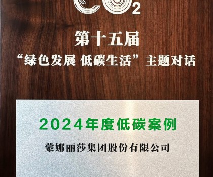 行業(yè)唯一！蒙娜麗莎入選中新社2024年度低碳案例