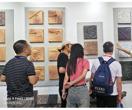第42屆佛山陶博會期間，陳工陶純手工陶藝磚新品驚艷亮相